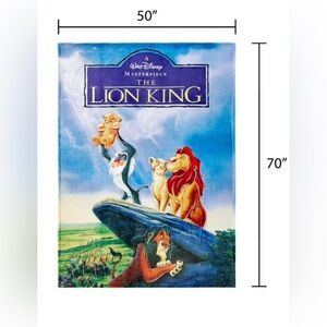 Disney Classic VHS Cover Silk Touch The Lion King - NO BOX